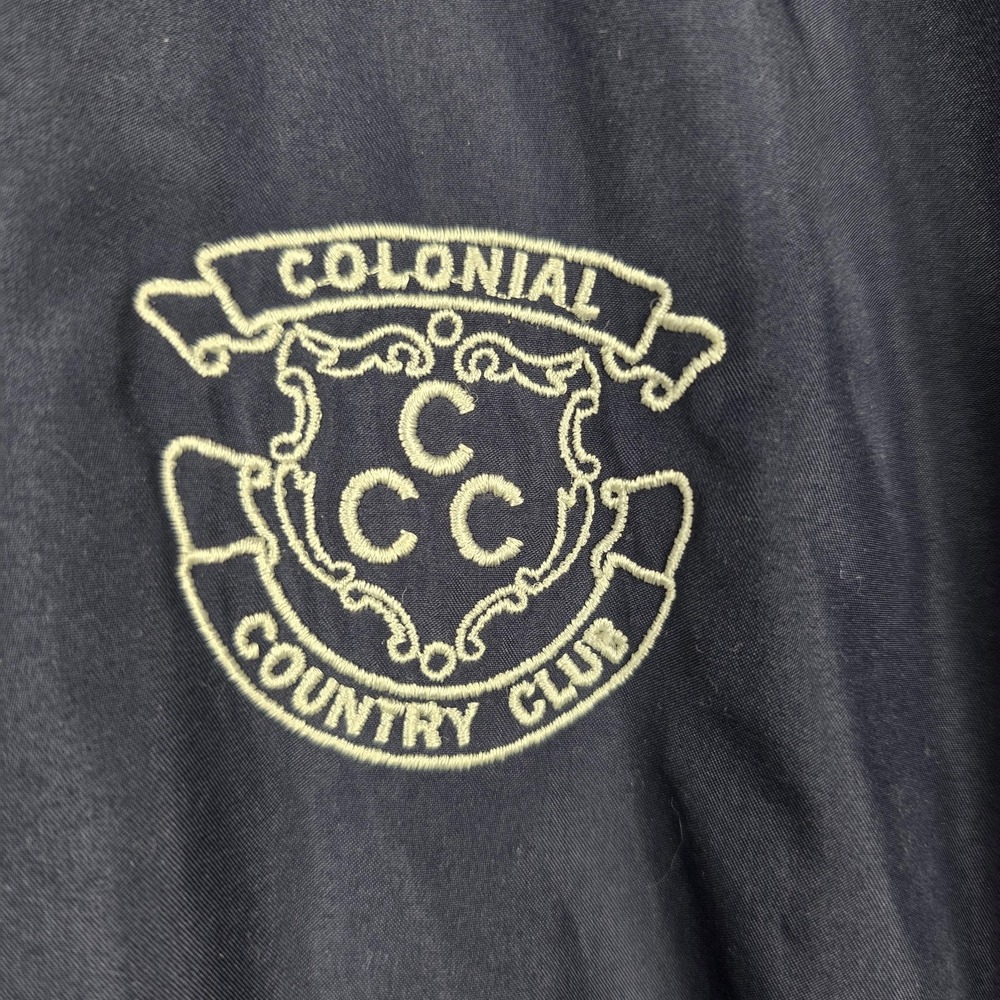 Wilson Jacket Mens Medium‎ Blue Colonial Country Club Golf Windbreaker Full Zip - Picture 4 of 10